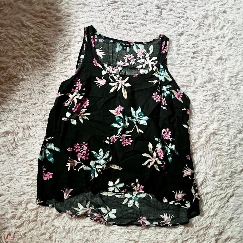 Dark Academia Floral Whimsygoth Romance Tank Womens XL Witchy Bloom Core Goblin